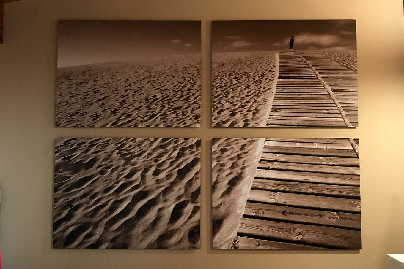 cuadriptico impreso sobre aluminio