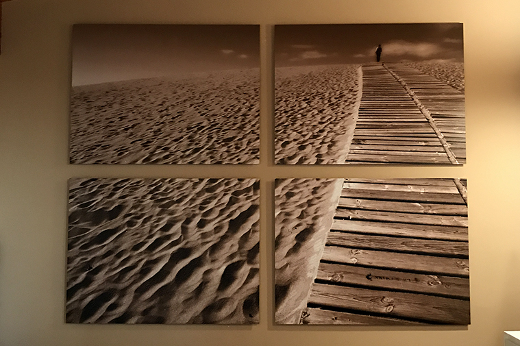 diptico impreso sobre aluminio