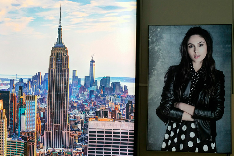 textil impreso con iluminacion led