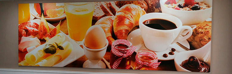 cuadriptico impreso sobre aluminio