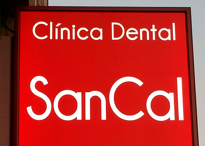 banderola con iluminacion led